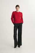 Modern pant with plaid