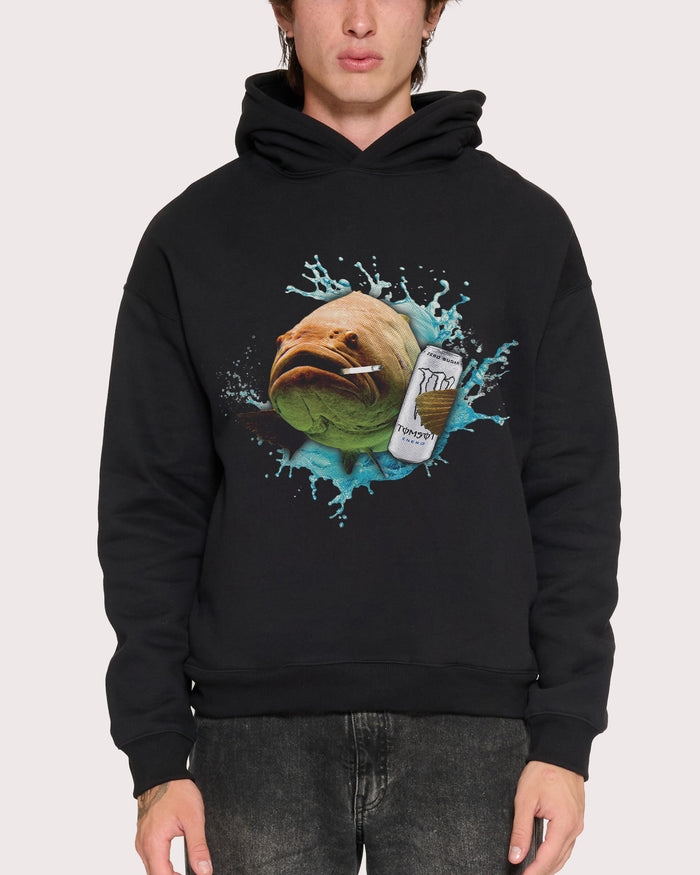 Monster Fish Black Hoodie