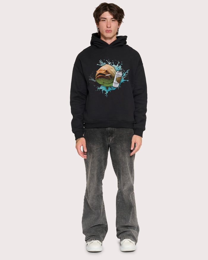 Monster Fish Black Hoodie
