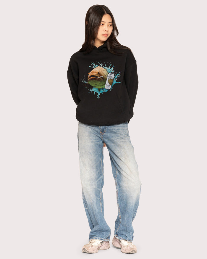 Monster Fish Black Hoodie