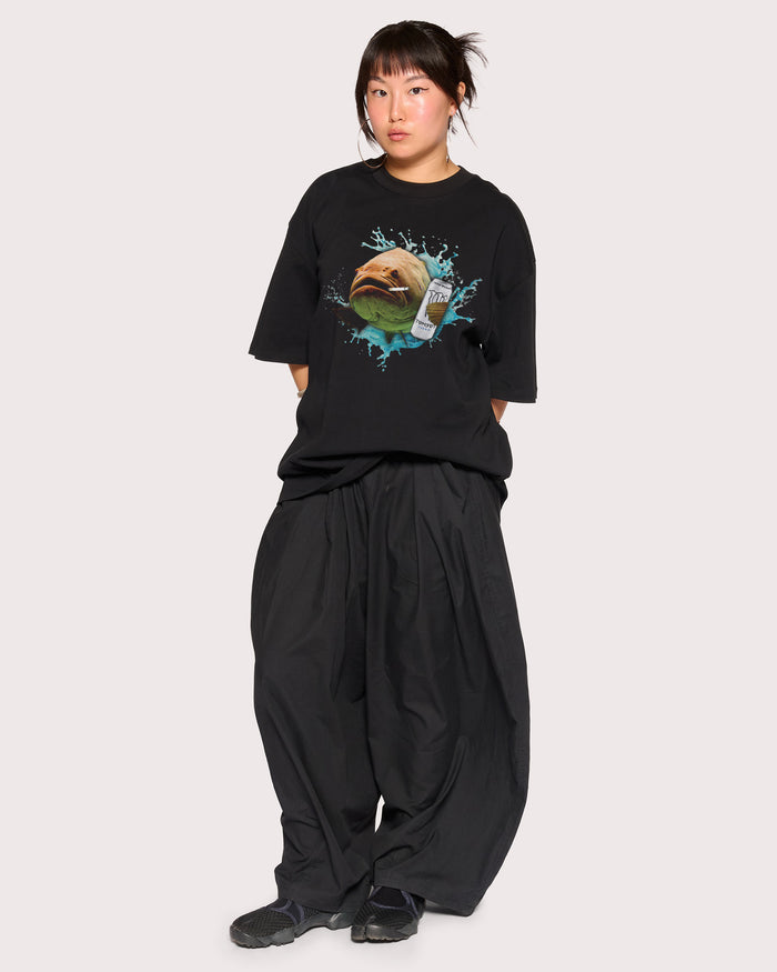 Monster Fish Black Oversized Tee