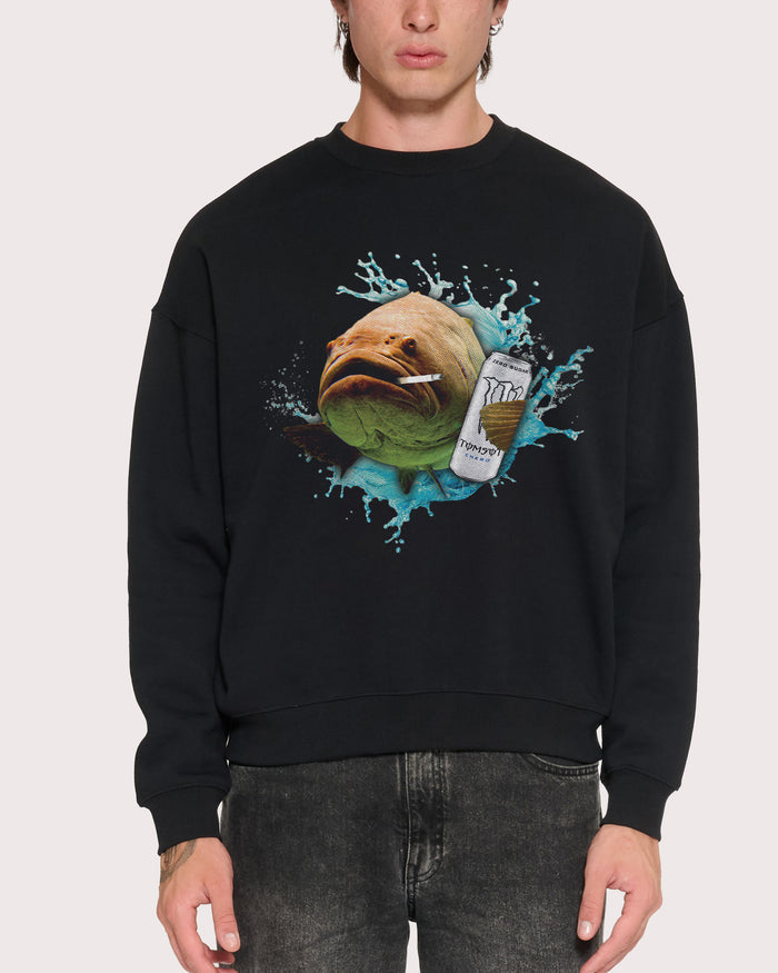 Monster Fish Black Sweatshirt