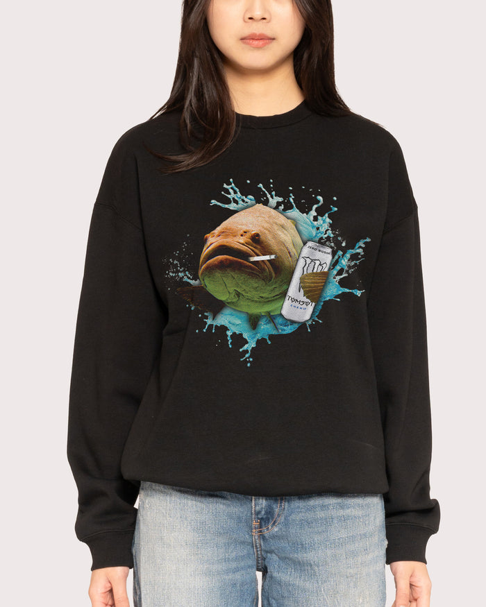 Monster Fish Black Sweatshirt
