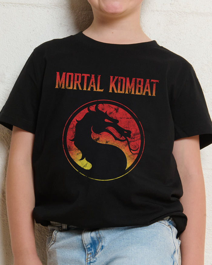 Mortal Kombat Logo Black Kids T-Shirt