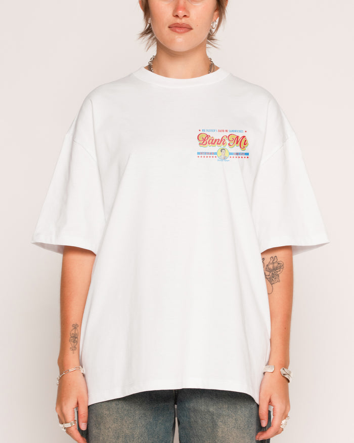 Mr Nguyen's Banh Mi's White Oversized Tee