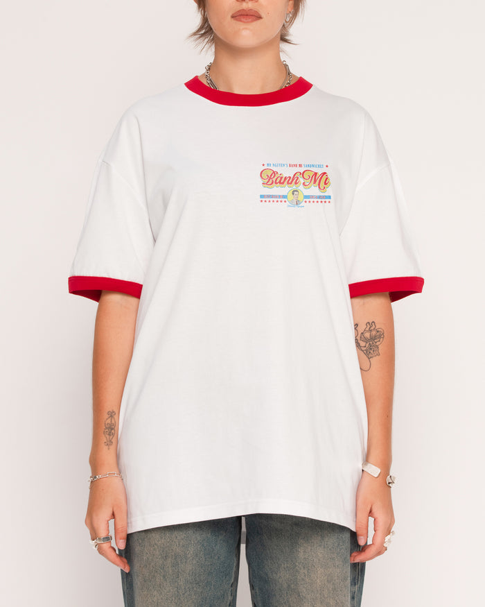 Mr Nguyen's Banh Mi's Red Ringer T-Shirt