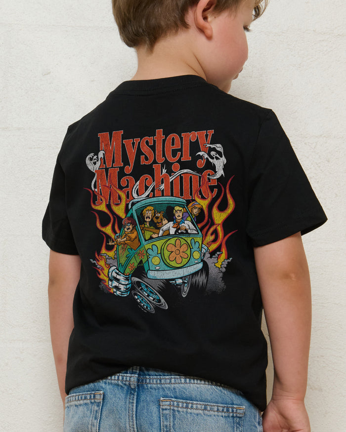 Mystery Machine Black Kids T-Shirt