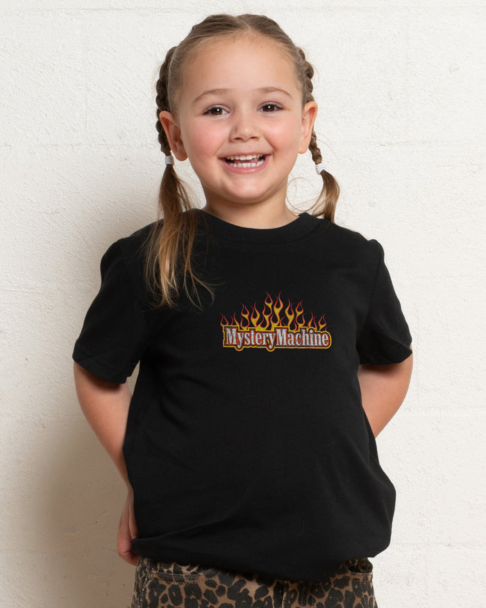 Mystery Machine Black Kids T-Shirt