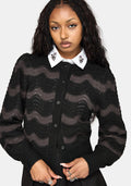 Nave Inverted Stripe Knit Cardigan