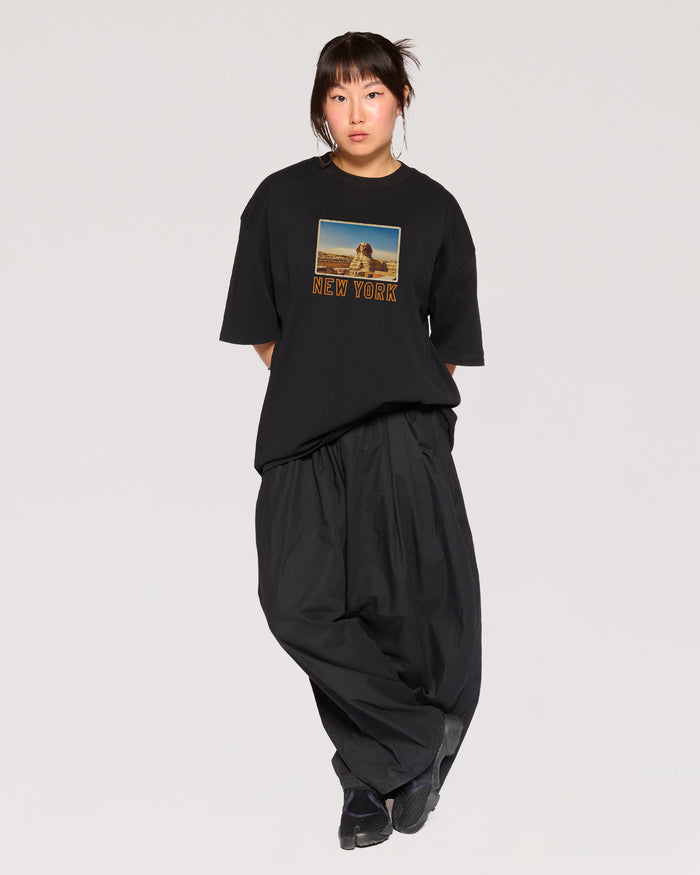 New York Black Oversized Tee