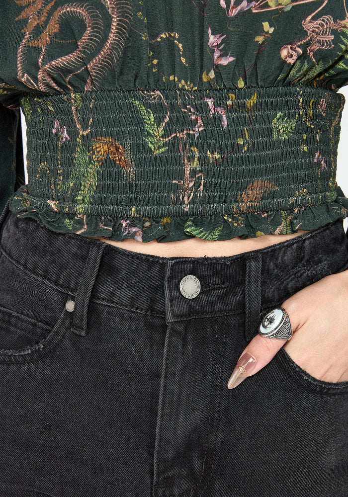 Noctaris Print Long Sleeve Top