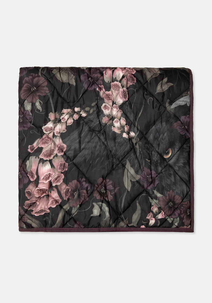 Noctua Owl Foxglove Quilted Throw