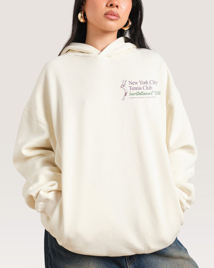 NYC Tennis Club Natural Hoodie