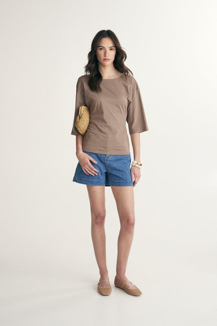 Open back t-shirt