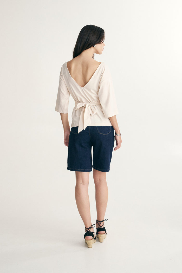 Open back t-shirt