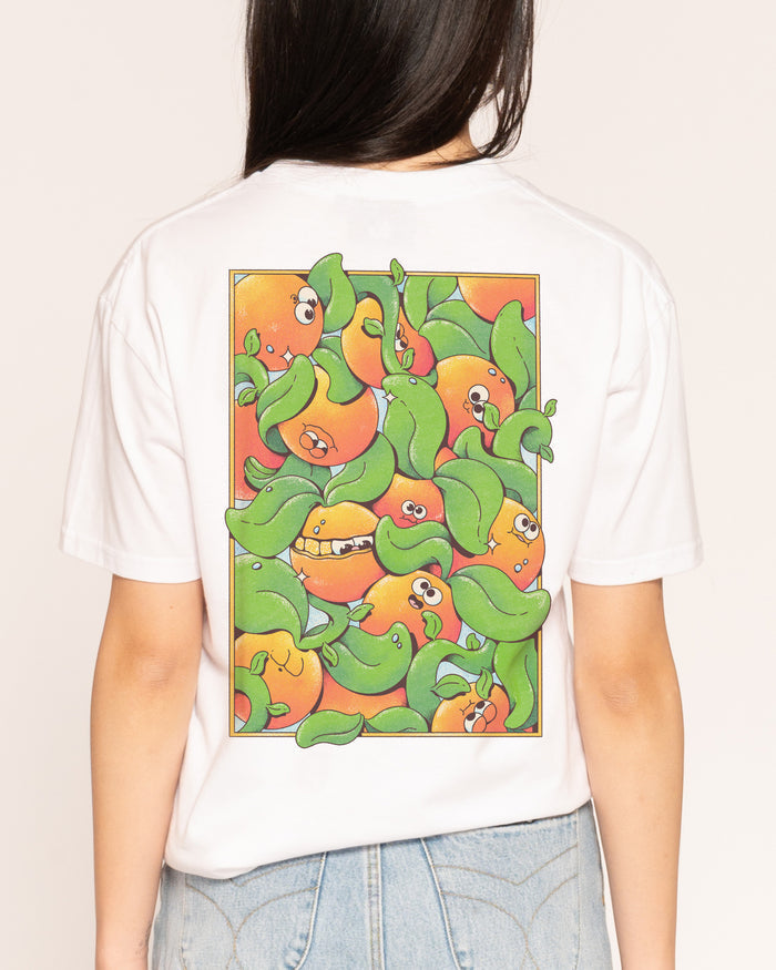 Orange Groove White T-Shirt