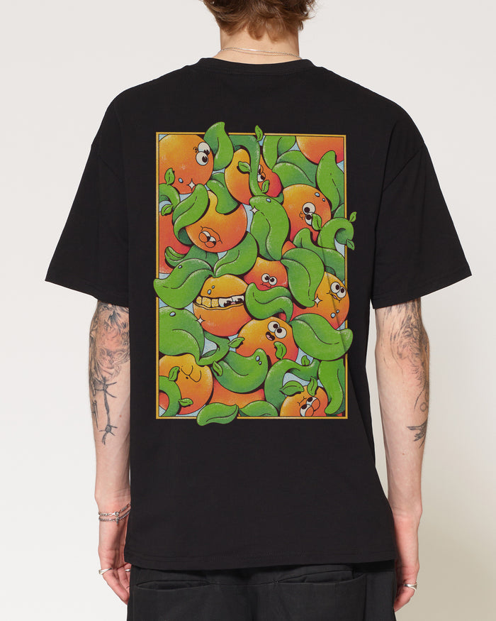 Orange Groove Black T-Shirt