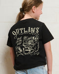 Outlaws Black Kids T-Shirt