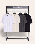 Oversized Tee 4 Pack: Black, Charcoal, Natural, White
