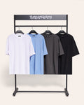 Oversized Tee 4 Pack: Charcoal, Black, Powder Blue, White