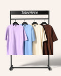 Oversized Tee 4 Pack: Powder Blue, Lilac, Natural, Brown