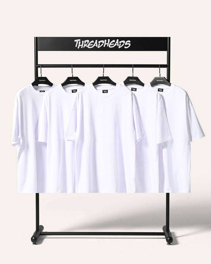 Oversized Tee 5 Pack: White