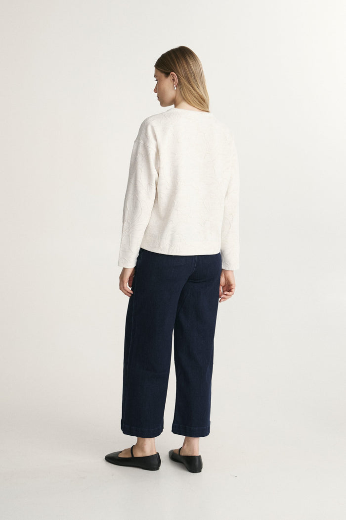 Oversized V neck sweatshirt