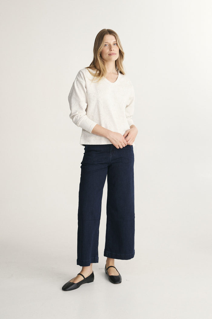 Oversized V neck sweatshirt
