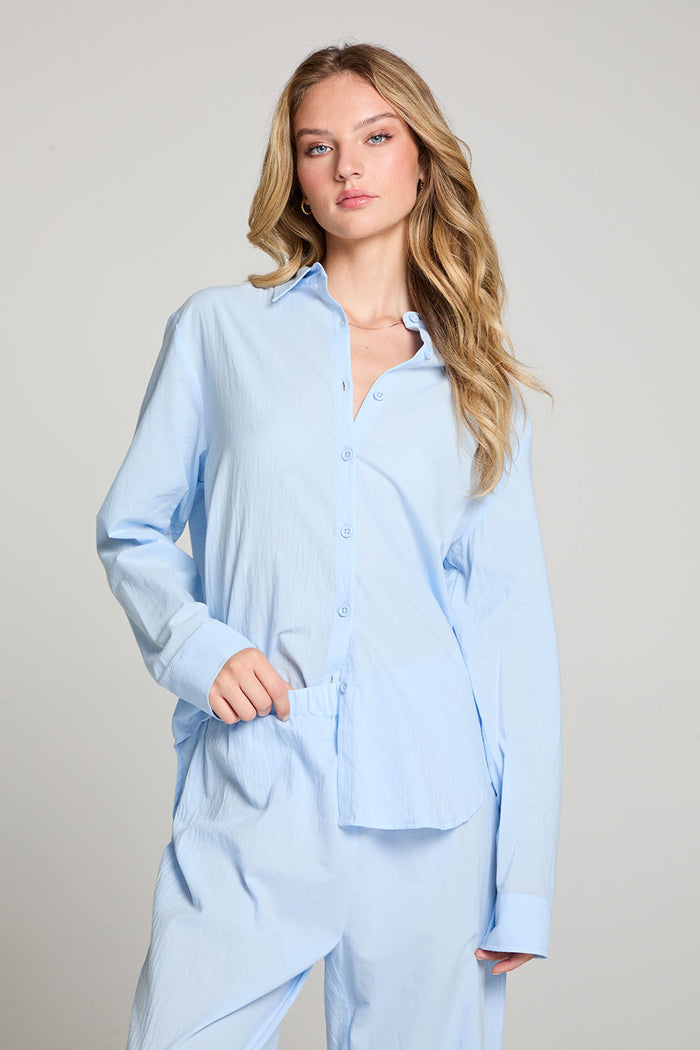 Paso Skyway Blue Button Up WOMENS chaserbrand