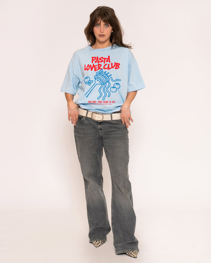 Pasta Lover Club Boxy Crop Tee