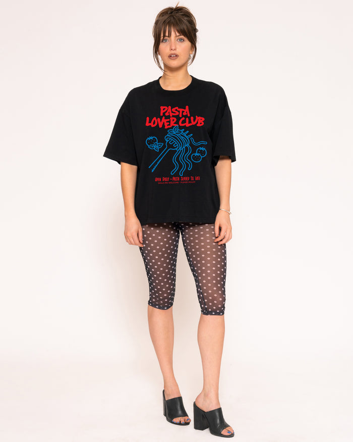 Pasta Lover Club Boxy Crop Tee