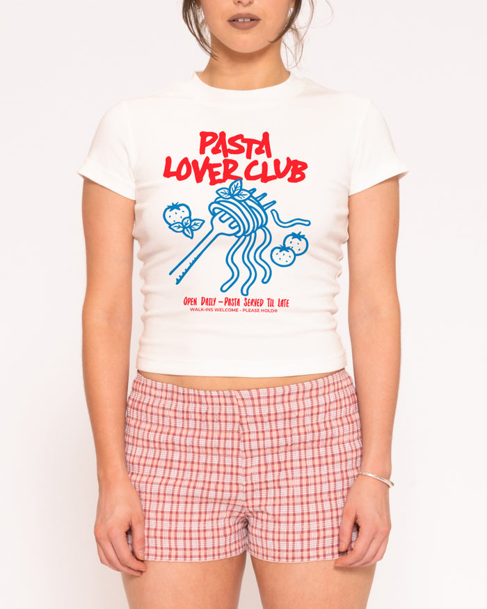 Pasta Lover Club Longline Baby Tee