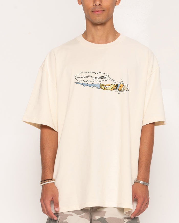 Peek a Boo Natural Oversized Tee