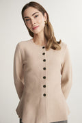 Peplum cardigan