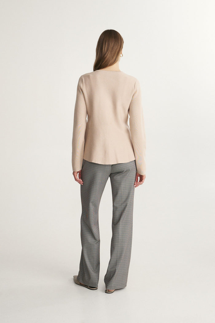 Peplum cardigan
