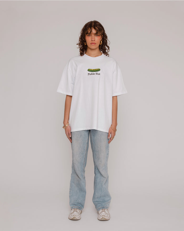 Pickle Slut Oversized Embroidered Tee