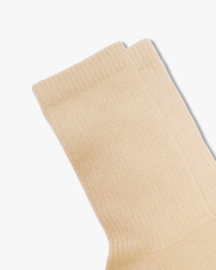Plain Cream Socks