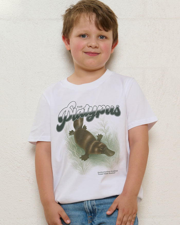 Platypus White Kids T-Shirt