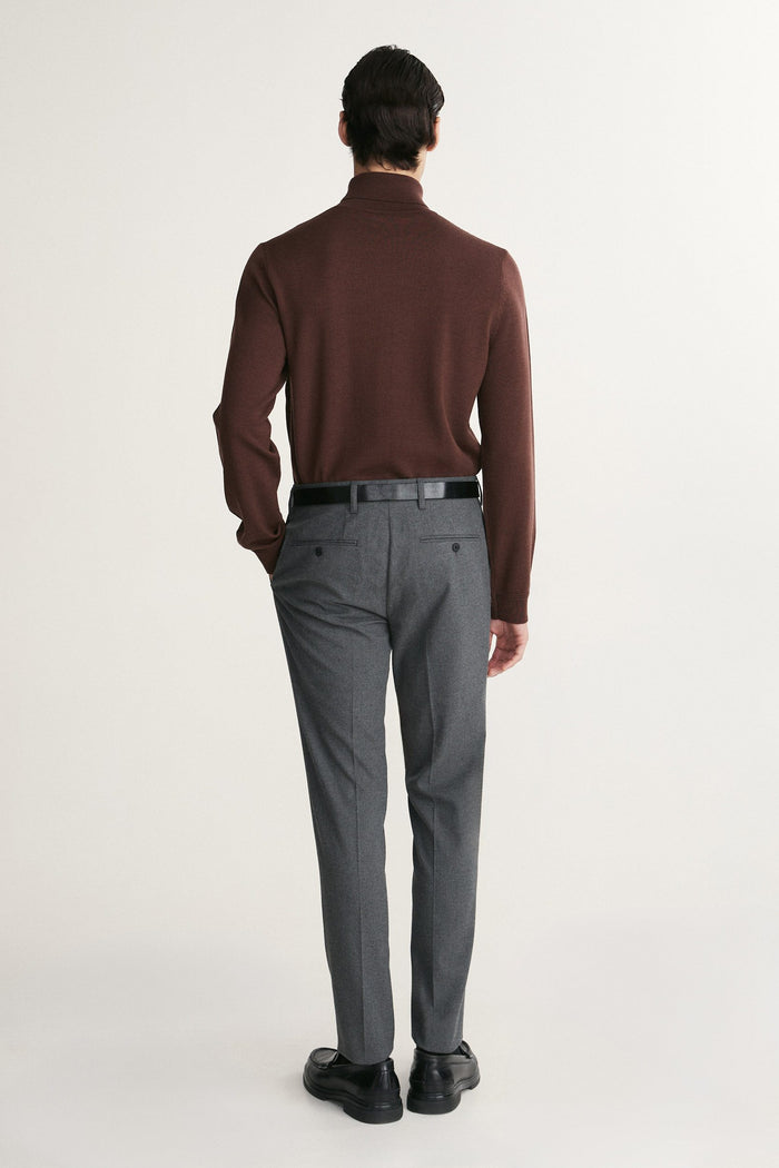 Pleated flannel pants