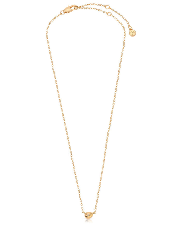 Polished Dainty Pebble Necklace