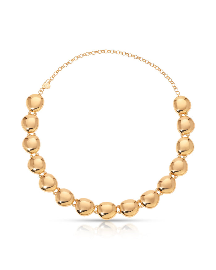 Polished Pebble Choker Necklace
