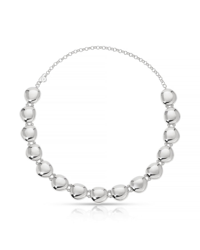 Polished Pebble Choker Necklace