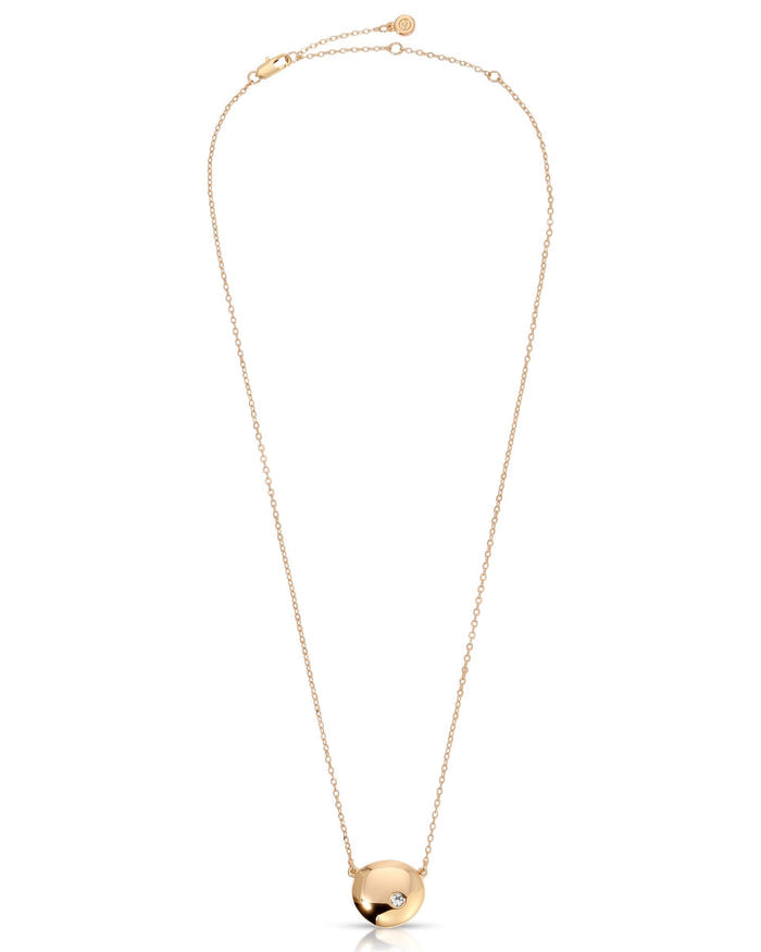 Polished Pebble Pendant Necklace