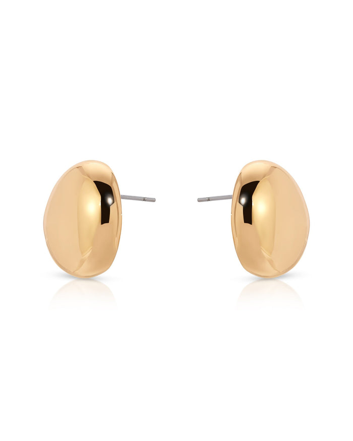 Polished Pebble Stud Earrings