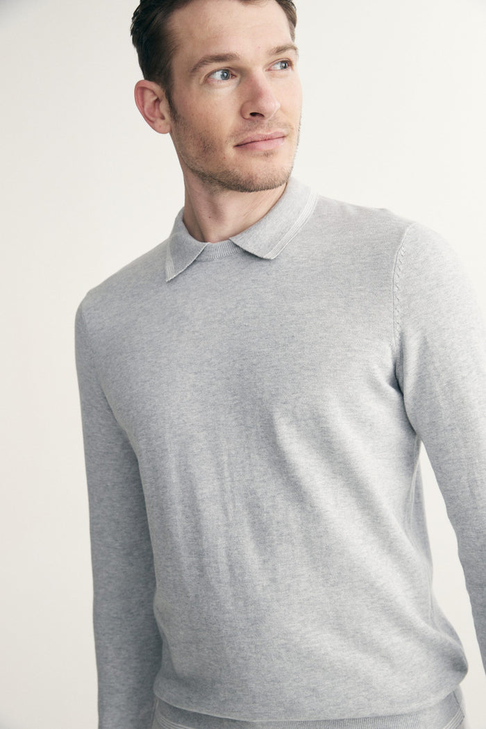 Polo crew neck sweater