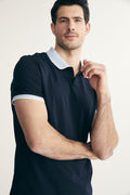 Polo with contrast collar