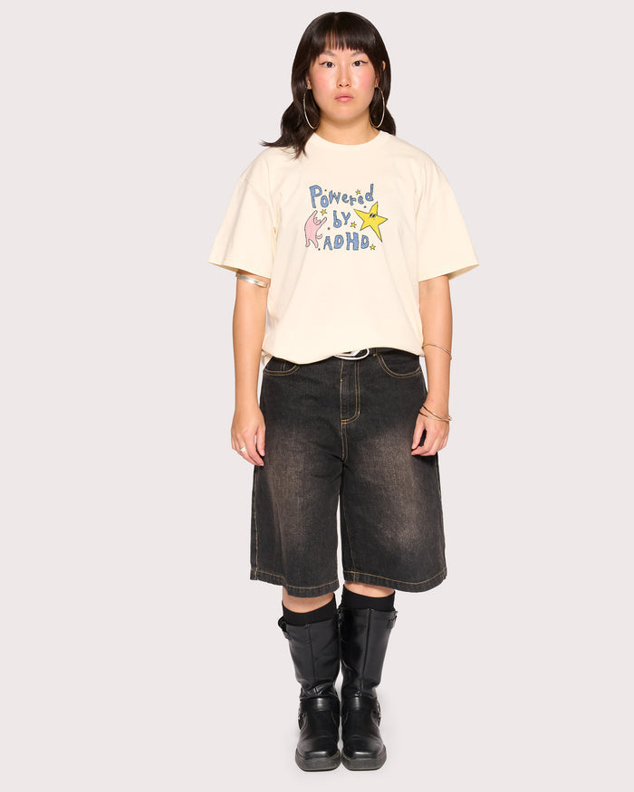 Powered by ADHD Natural T-Shirt
