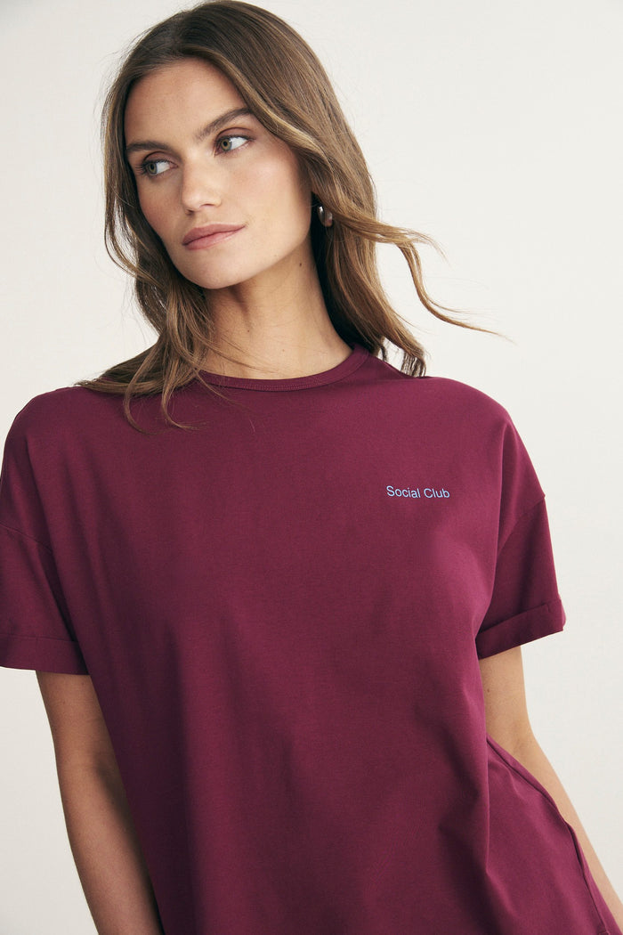 Printed boyfriend fit t-shirt