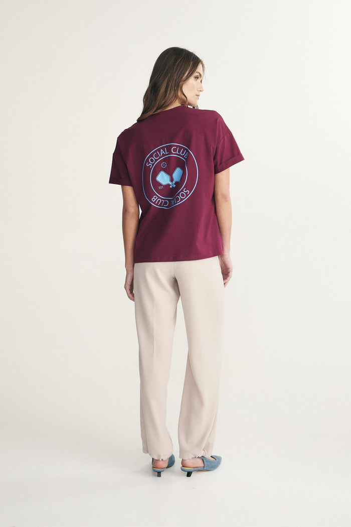 Printed boyfriend fit t-shirt
