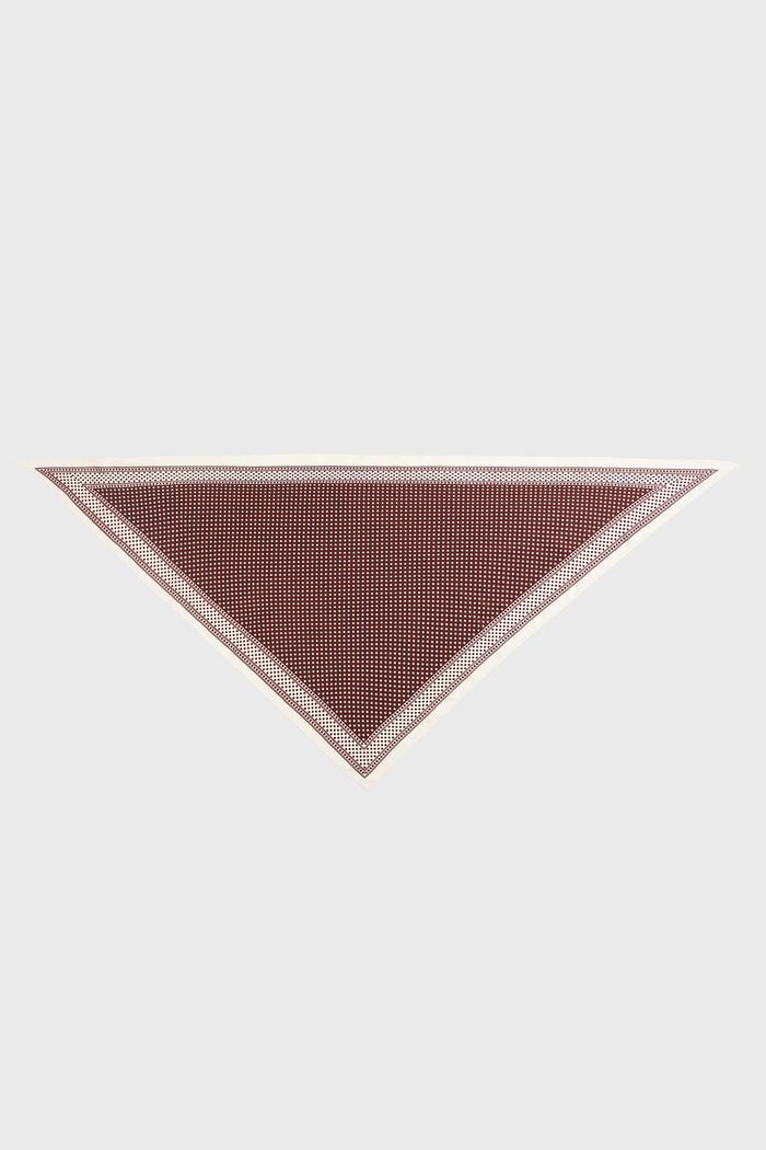 Printed small dots scarf